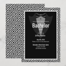 ブラック、シルバーバチュラーパーティカスタムtuxedo