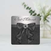 ブラック&シルバーバルミツワー 招待状 (スタンド正面)
