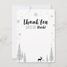 ブラック&シルバーボーイ冬ワンダーランド ノートカード