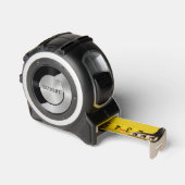 ブラック&シルバーモダンメタリック幾何学模様デザイン メジャー (傾斜)