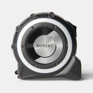 ブラック&シルバーモダンメタリック幾何学模様デザイン メジャー