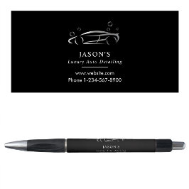 ブラック&シルバーラグジュアリーオートディテールカークリーニング ボールペン