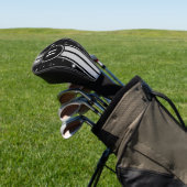 ブラック&シルバーレーシングストライプズStarlight ゴルフヘッドカバー (インサイチュ)