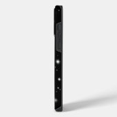 ブラック&シルバーレーシングストライプズStarlight iPhone 16ケース (左側面)