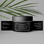 ブラック&シルバー体バタージャー化粧品ラベル ペットボトルラベル