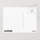 ブラック&シルバー星形五角形と逆ペンタグラム ポストカード (裏面)