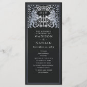 ブラック&シルバー王室のライオン中世結婚剣 プログラム (正面)