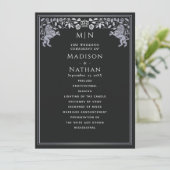 ブラック&シルバー王室のライオン中世結婚剣 プログラム (スタンド正面)