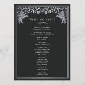ブラック&シルバー王室のライオン中世結婚剣 プログラム (裏面)
