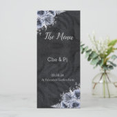 ブラック&シルバー結婚のメニュー メニュー (スタンド正面)