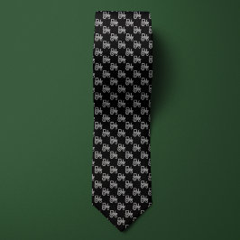 ブラック&シルバー農家トラクター ネクタイ