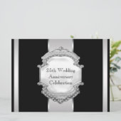 ブラック・シルバー25結婚周年記念パーティー 招待状 (スタンド正面)