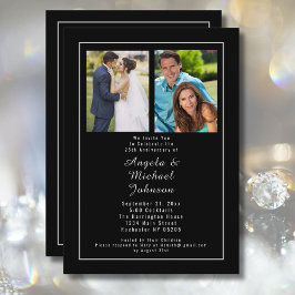 ブラック・シルバー25結婚thの記念日と今 招待状