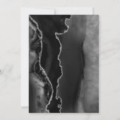 ブラック・シルバー・アガテ・ダーク50th誕生日パーティー 招待状 (裏面)