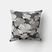 ブラック、シルバー、ホワイトの10周年記念スロー枕 クッション (裏面)