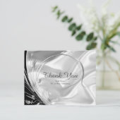 ブラック&シルブオンアイボリーシルクサンキューハガキ ポストカード (スタンド正面)