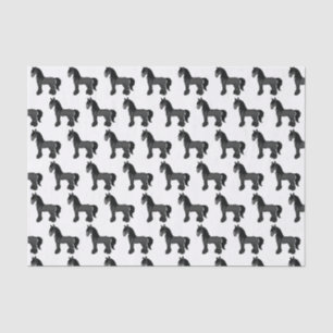ブラック+ジャイジー+ヴァナー+クライド+シャイア+ホース柄 薄葉紙
