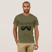 ブラック ジョーク ヒゲ Tシャツ (正面フル)