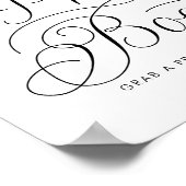 ブラック・スウィート書結婚道の写真ブース ポスター (角)