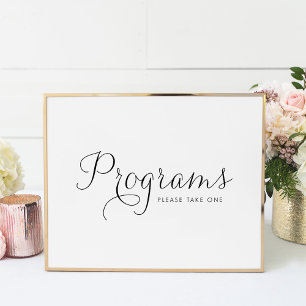 ブラック・スウィート・書道結婚式 プログラム ポスター