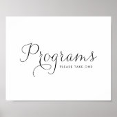 ブラック・スウィート・書道結婚式 プログラム ポスター (正面)