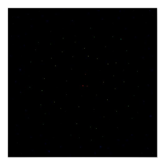 ブラック スカイ レインボー スターズ ポスター (正面)