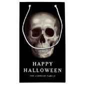 ブラック スカル ハロウィン スモールペーパーバッグ (裏面)