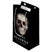 ブラック スカル ハロウィン スモールペーパーバッグ (正面アングル)