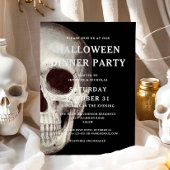 ブラック スカル 大人のハロウィンパーティー 招待状