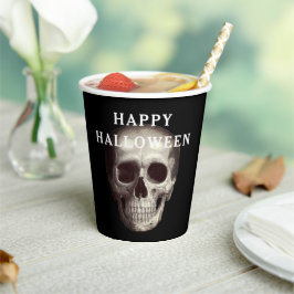 ブラック スカル 大人のハロウィン 紙コップ