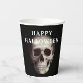 ブラック スカル 大人のハロウィン 紙コップ (裏面)
