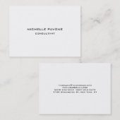 ブラック&スタイリッシュホワイトシンプルプロフェッショナル 名刺 (正面/裏面)