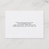 ブラック&スタイリッシュホワイトシンプルプロフェッショナル 名刺 (裏面)