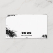 ブラック&スタイリッシュホワイトドラゴンタトゥーショップ 名刺 (裏面)