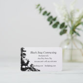 ブラック・スタッグ手利業者ビジネス 名刺 (スタンド正面)