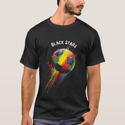 ブラック・スターズ Tシャツ (正面)
