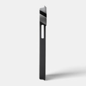 ブラック スチール メタリック モノグラム iPhone / iPad カバー (裏面 / 右)