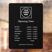 ブラック ストア アワーズ クリング | オーダーメイド ウィンドウ サイン ウィンドウサイン (シート2)