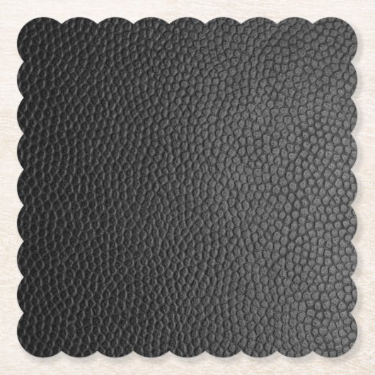 ブラック スネークスキン ペーパーコースター (正面)
