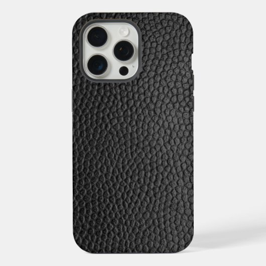 ブラック スネークスキン iPhoneケース (裏面)