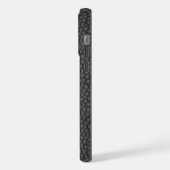 ブラック スネークスキン iPhoneケース (左側面)