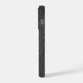 ブラック スネークスキン  iPhoneケース (左側面)