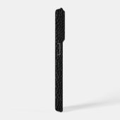 ブラック スネークスキン iPhoneケース (右側面)