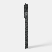 ブラック スネークスキン iPhoneケース (左側面)