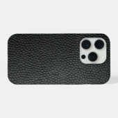 ブラック スネークスキン iPhoneケース (裏面横)