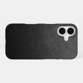 ブラック スネークスキン iPhone 16ケース (裏面横)