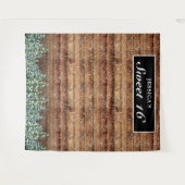 ブラック スノー ウッディ フォレスト スイート 16 フォト 背景 タペストリー (正面(横))