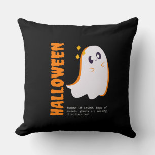 ブラック・スプーキー・ハロウィン装飾クッション クッション