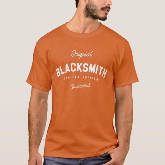 ブラック・スミス 笑える 職業 友達 Tシャツ (正面)