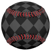 ブラック&スモーキーブラックダイヤモンドエレガント- & Timeless ソフトボール (裏面)